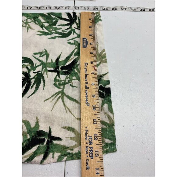 NEW J Jill Pants Linen Cropped Wide Leg Tropical Green size XXL Beach Coastal - Picture 8 of 10